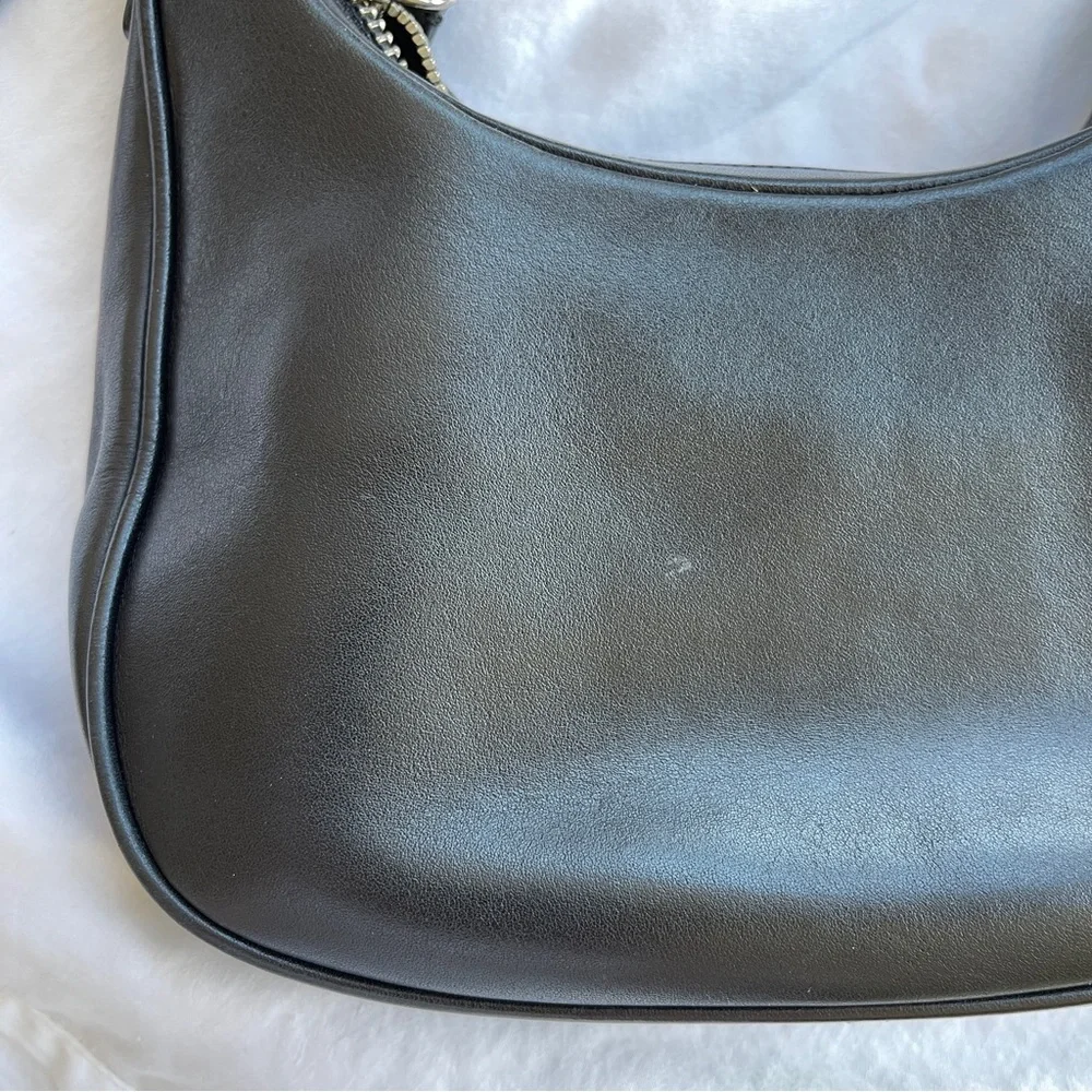 SOLD 🔴 Coach bag zoe 9593 black leather bag vintage RARE shoulder bag - Picture 13 of 17